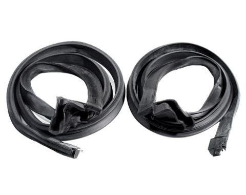 Metro Moulded Parts 1965-1966 Ford Mustang Molded Roof Rail Seals, for 2-Door Fastback. 66-1/2" Long RR 6901