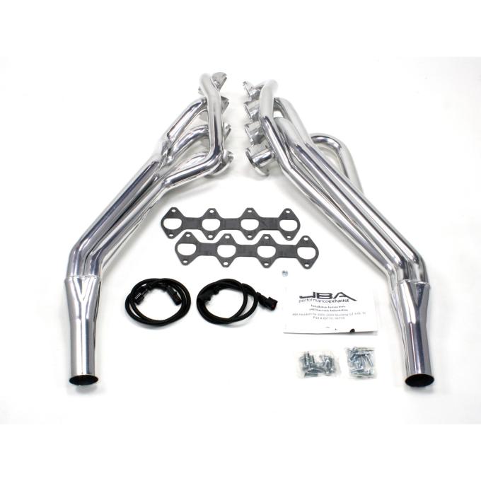 JBA Performance Exhaust 05-10 Mustang Long Tube 4.6L Silver Ctd 6675SJS