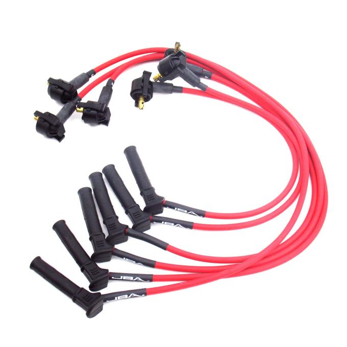 JBA Performance Exhaust 2005-10 Ford Mustang/Ranger 4.0L SOHC V6 8mm JBA PowerCables&trade; Spark Plug Wire Set, Red W0675