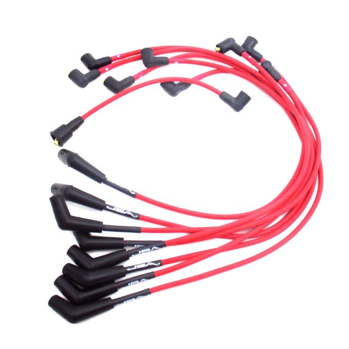 JBA Performance Exhaust 1968-71 Ford Mustang/Mercury Cougar V8 8mm JBA PowerCables&trade; Spark Plug Wire Set, Red W0650