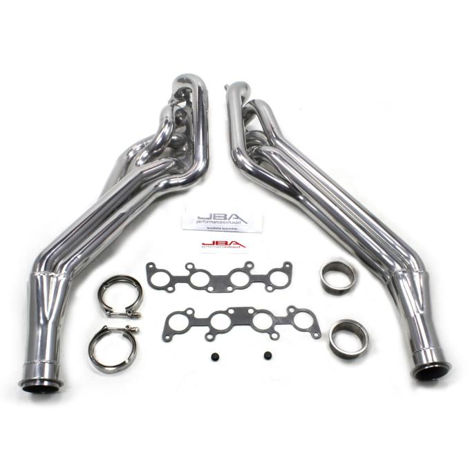 JBA Performance Exhaust 11-14 Mustang Long Tube 5.0L Silver Ctd 6685SJS