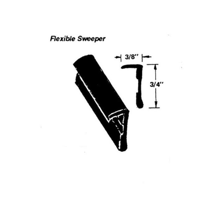 Metro Moulded Parts 1954-1964 Ford / Mercury / Lincoln / Metropolitan Flexible Sweeper. Made of Rubber WC 23-/FT