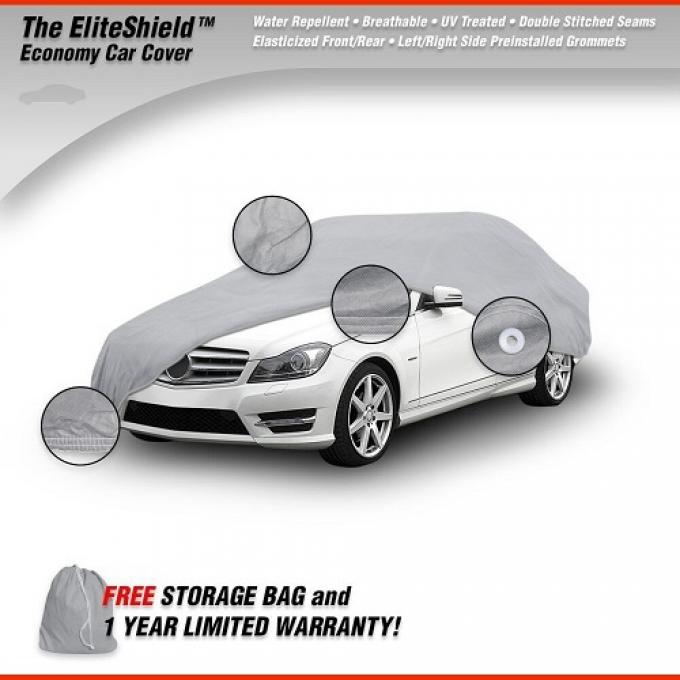 Elite Shield™ Car Cover, Gray (Size 4), fits Cars up to 197" or 16' 5"