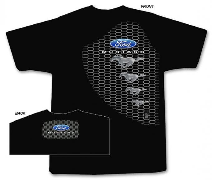 Ford Mustang Grille T-Shirt, Black