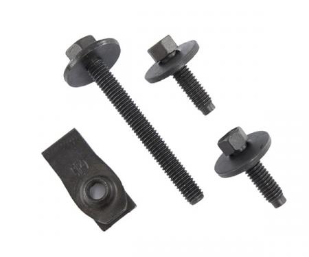 Pony Enterprises 1986-1993 Mustang Battery Tray Anchor Mounting Bolts, Washers & Clip Kit 1097