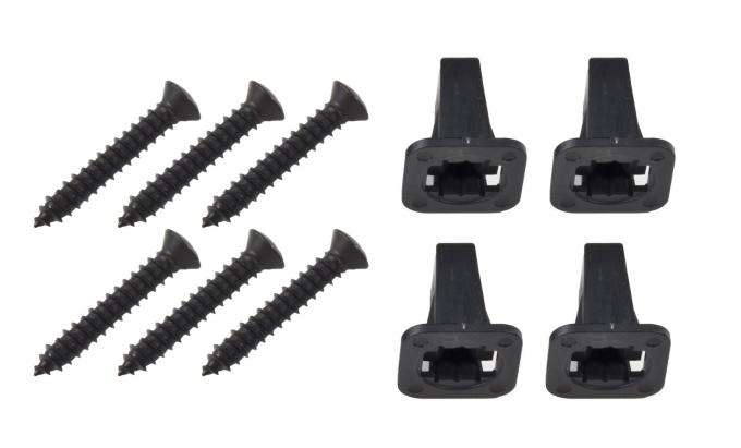 Pony Enterprises 1983-1993 Ford Mustang Cowl Vent Grille Grill Screws & Insert Nuts Hardware Set 1122