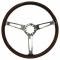 Auto Pro USA 1965-1967 Ford Mustang VSW S6 Classic Espresso Stained Wood Steering Wheel Kit, Deluxe, Incl. 15 in. Dia. Steering Wheel ST3554A-9S-2CHR