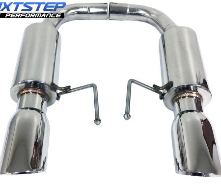 Auto Pro USA 2015-2017 Ford Mustang NXT Step Performance Exhaust System, 4 in. Dual Walled Polished Stainless Tips, 50 State Legal / California Emissions Compliant EX3041