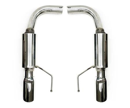 Auto Pro USA 2015-2025 Ford Mustang NXT Step Performance Exhaust System, 4 in. Dual Walled Polished Stainless Tips EX3041