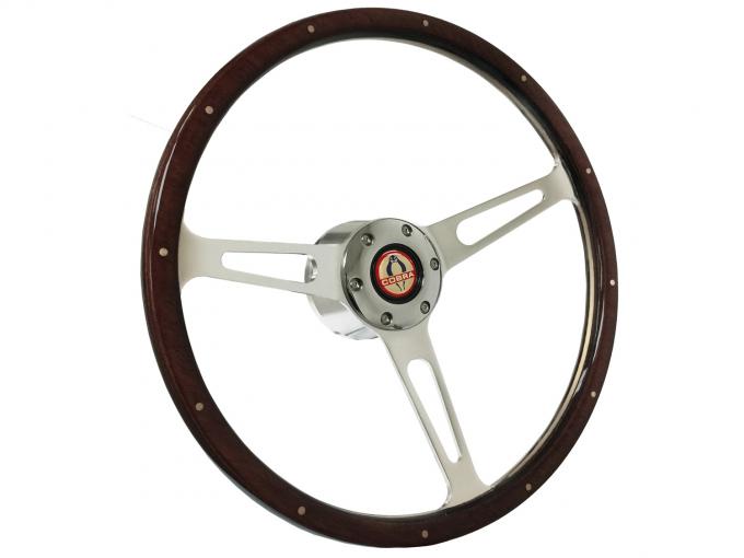 Auto Pro USA 1968-1973 Ford Mustang VSW S6 Classic Espresso Stained Wood Steering Wheel Kit, Deluxe, w/ Rivets ST3553A-10S-5CHR