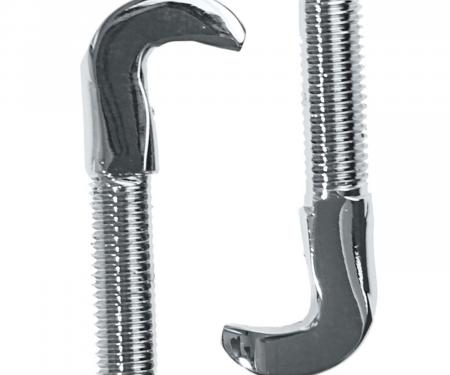 Auto Pro USA 1969-1973 Ford Mustang Convertible Top Hook, Pair, Chrome CTH1002