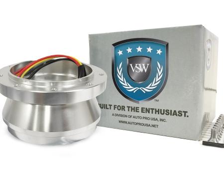 Auto Pro USA 1984-2004 Ford Mustang VSW 6-Bolt Hub Adapter, 9 Bolt, Silver STH1013SIL