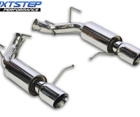 Auto Pro USA 2011-2014 Ford Mustang NXT Step Performance Exhaust System, Axle Back, 4 in. Dual Walled Polished Stainless Tips EX3036