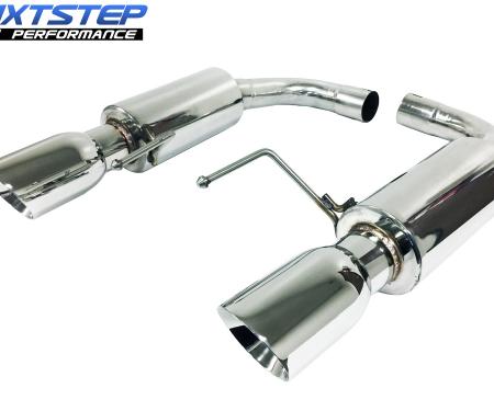 Auto Pro USA 2015-2017 Ford Mustang NXT Step Performance Exhaust System, 4 in. Dual Walled Polished Stainless Tips, 50 State Legal / California Emissions Compliant EX3043