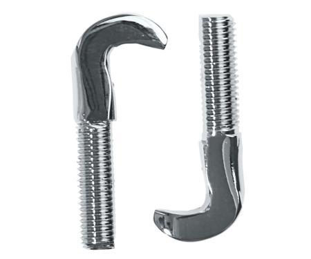 Auto Pro USA 1967-1973 Ford Mustang Convertible Top Hook, Pair, Chrome CTH1002