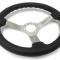 Auto Pro USA VSW S6 Sport Leather Steering Wheel ST3587BLK-BLK