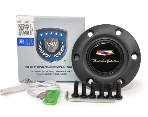 Auto Pro USA VSW 6-Bolt Steering Wheel Horn Button STE1040BLK