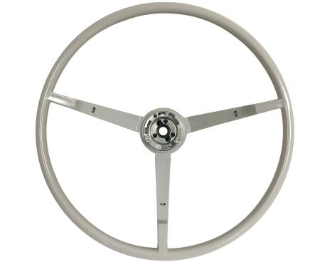 Auto Pro USA 1965-1966 Ford Mustang VSW Steering Wheel OE Series, White ST3034WHT