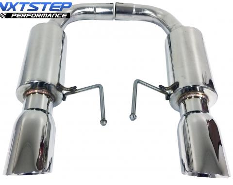 Auto Pro USA 2015-2017 Ford Mustang NXT Step Performance Exhaust System, 4 in. Dual Walled Polished Stainless Tips, 50 State Legal / California Emissions Compliant EX3041