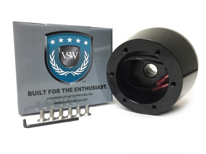 Auto Pro USA 1979-1982 Ford Mustang VSW Steering Wheel S6 Hub Adapter, 6 Bolt, Black STH1026BLK