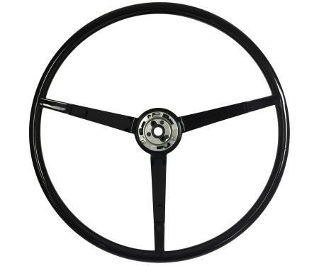 Auto Pro USA 1965-1966 Ford Mustang VSW Steering Wheel OE Series, Black ST3034BLK