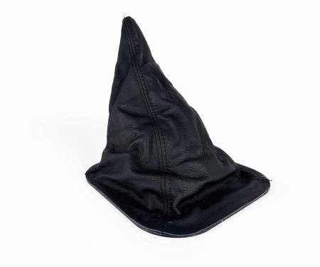 Auto Pro USA 1987-1993 Ford Mustang Shift Boot, Black Leather, Black Stitching BT1005