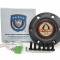 Auto Pro USA 1965-1967 Ford Mustang VSW S6 Sport Leather Steering Wheel Kit, Incl. 14 in. Dia. Steering Wheel, 6-Bolt Kit 70 mm ST3060B-9B-3BLK