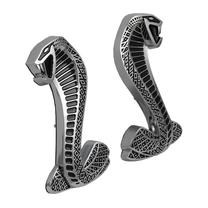 Daniel Carpenter 2007-14 Cobra Snake Fender Emblems - Chrome G7SS-16228