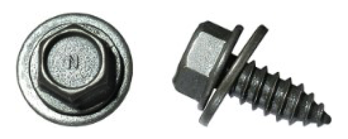 AMK 1971 Ford Mustang 2 piece Windshield Washer Bottle Hex Washer Ab Flat Sems F-1743