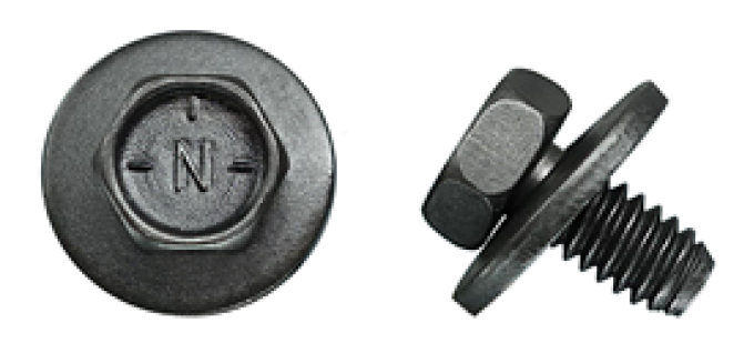 AMK 1970 Ford Mustang 6 piece Wiper Arm Pivots > Cowl Panel Hex Coni Sems F-945