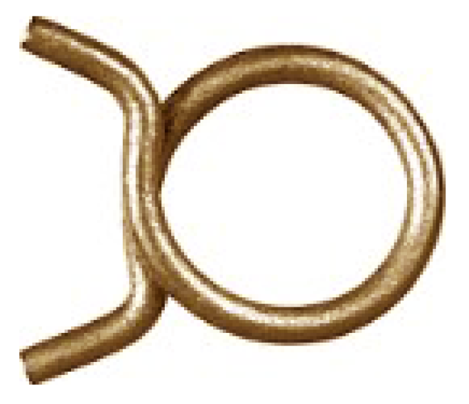 AMK 1969 Mercury Cougar 2 piece Pcv Hoses - Boss 302 Wire Clamps F-1197