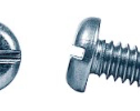 AMK 1965 Ford Mustang 8 piece License Plates Slot Pn Hd Screws, Threaded Nylon Nuts F-1281