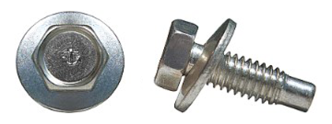 AMK 1968 Mercury Cougar 2 piece Hood Latch Hex Coni Sems F-837