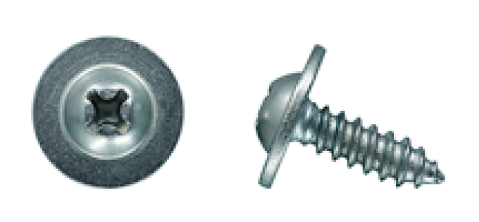 AMK 1965 Ford Mustang 2 piece Washer Nozzles Round Washer Ab Screws F-425
