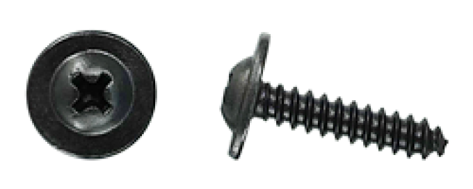 AMK 1965 Ford Mustang 10 piece Carpet > Floor w/O Console Round Washer Screws, 2 Extra for Body 63 F-279
