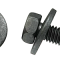 AMK 1969 Ford Mustang 3 piece Instrument Panel Center Braces Hex Coni Sems Hex Washer B Screw F-970