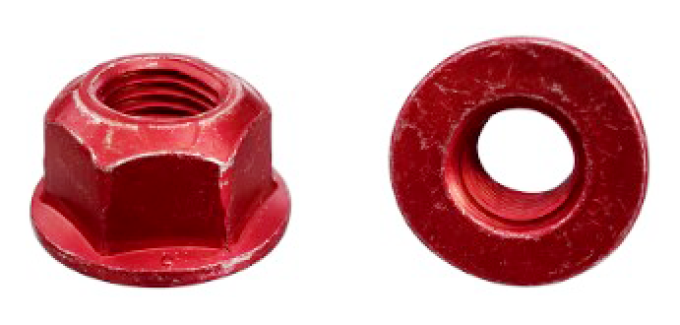 AMK 1968 Mercury Cougar 8 piece Axle Housing > Springs - Nuts Only Flange Nuts (Red) F-1162