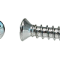 AMK 1965 Ford Mustang 3 piece Mirror (Inside) > Bracket Chrome Panhead Oval a Screws F-695