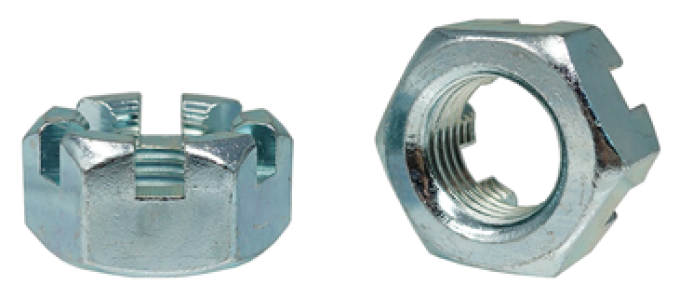 AMK 1968 Mercury Cougar 8 piece Strut Rod Threaded Ends > Body Lock Nuts, Slotted Nuts, Pins F-660