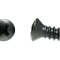 AMK 1971 Ford Mustang 6 piece Headliner Roofside Trim - Body 63, 65 Dark Interior, Panhead Oval Ab Screws F-1015