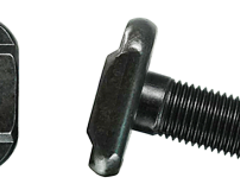 AMK 1969 Mercury Cougar 16 piece Axle Retainer Plates - 250 & 8 Cyl T-Bolts, Red Lock Nuts F-1440