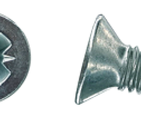 AMK 1965 Ford Fairlane 4 piece Door Latch or Tailgate Strikers Pozi Flat Thread Forming Screws F-1135