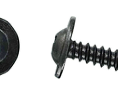 AMK 1965 Ford Mustang 8 piece Carpet > Floor W Console Round Washer Screws, 2 Extra for Body 63 F-889