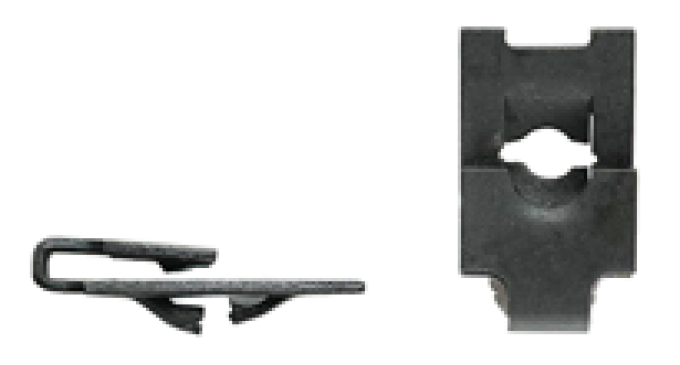 AMK 1965 Ford Mustang 6 piece Console "Z" Bracket (Fr) Hex Washer & Panhead Pn Screws, Spring Nuts F-783