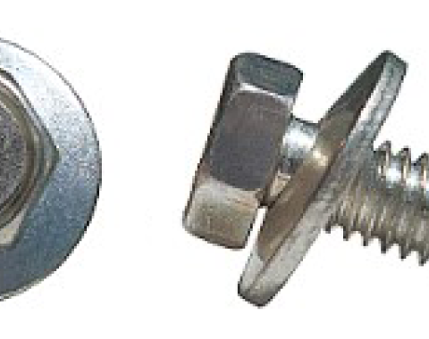 AMK 1968 Mercury Cougar 2 piece Fender > Pillar Brackets Hex Coni Sems F-207