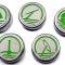 American Car Craft 2005-2009 Mustang - Fluid Cap Cover 5Pc Set, Automatic transmissions only, Choose Inlay Color 273041