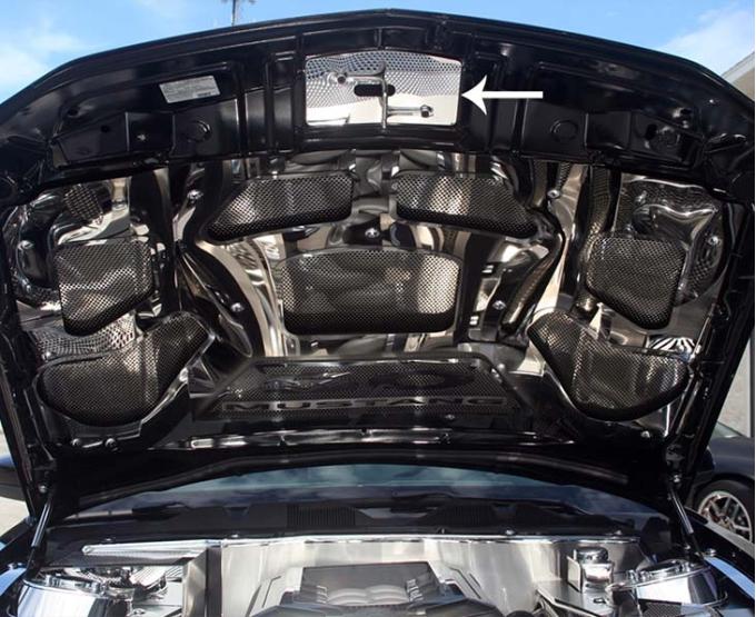 American Car Craft 2010-2012 Mustang GT - Upper Hood Cap, Polished Stainless Steel 273036