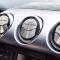 American Car Craft 2015-2017 Mustang - A/C Vent Trim Kit with MUSTANG Inlay 3Pc, Brushed Stainless, Choose Color 271054