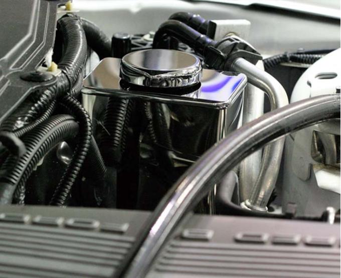 American Car Craft 2005-2009 Mustang GT- Master Cylinder Cover Stand Alone, Polished Stainless Steel 273010