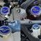American Car Craft 2015-2025 Mustang - Fluid Cap Cover Automatic transmissions only, Pony logo 4Pc Set, Choose Inlay Color 273121